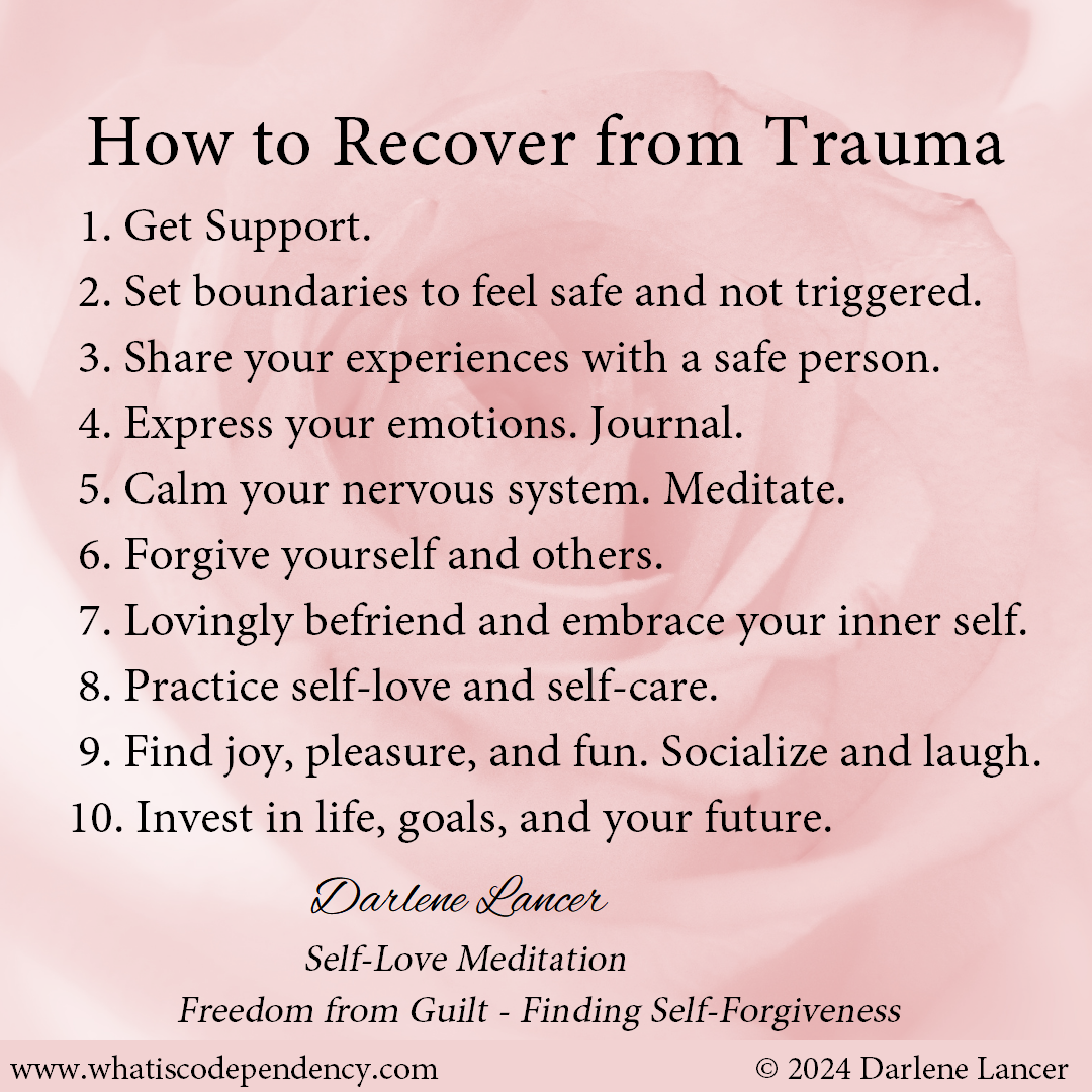 Trauma Recovery Steps